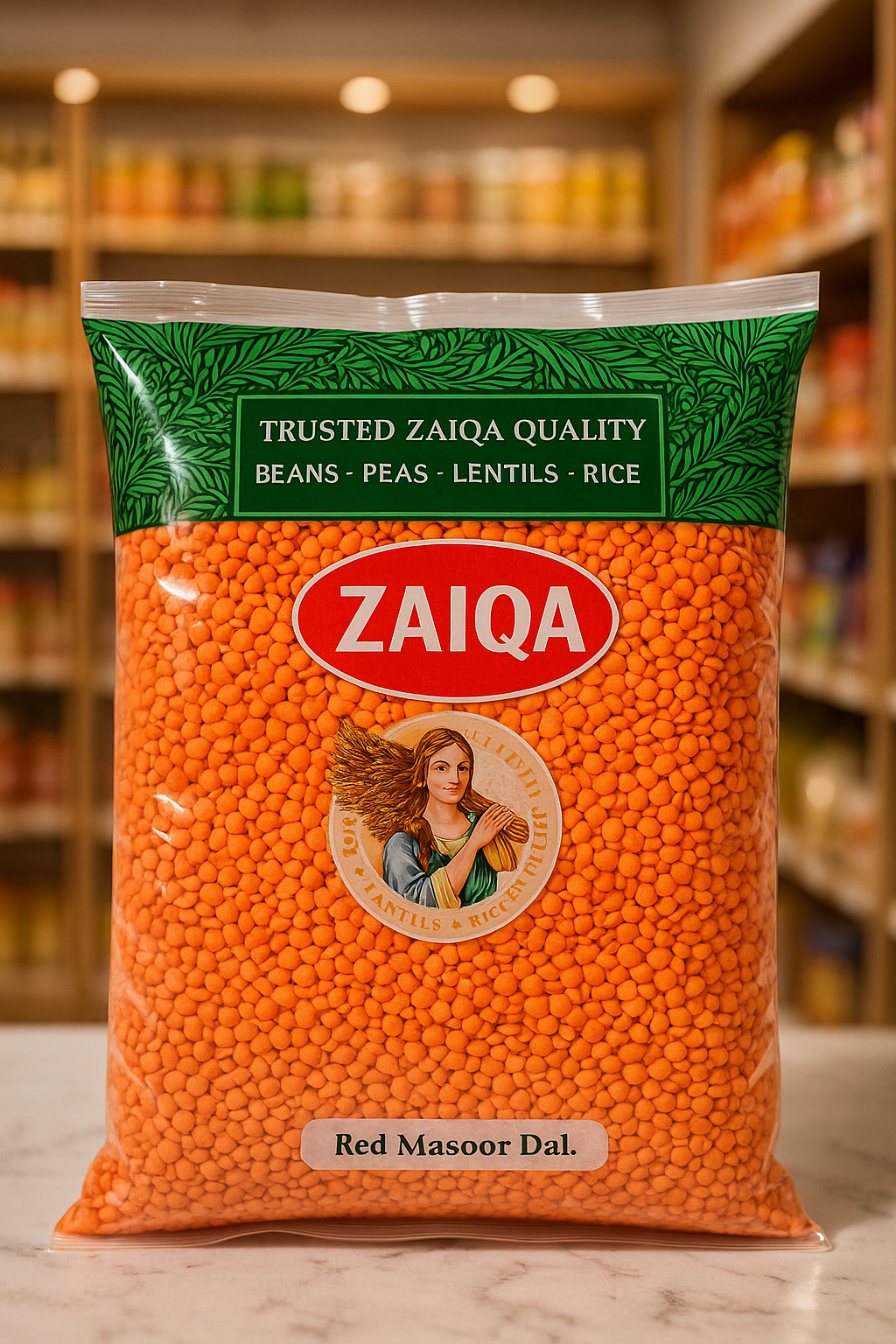 ZAIQA Red Whole Lentils – 800g
